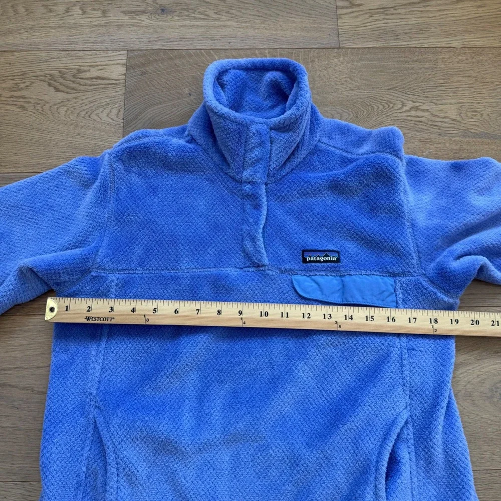 Patagonia Women Re-Tool Snap-T Fleece Pullover‎ Blue Polartec 25442 Large